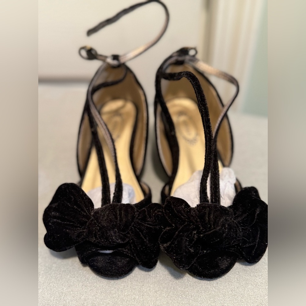 Joyfolie Lucia Heels in black velvet